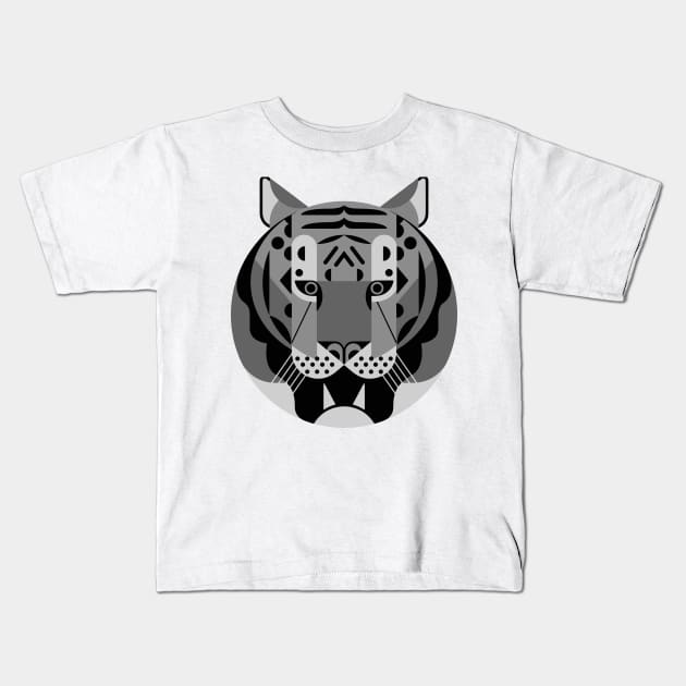 Big Cat Kids T-Shirt by mohammadimamhossain